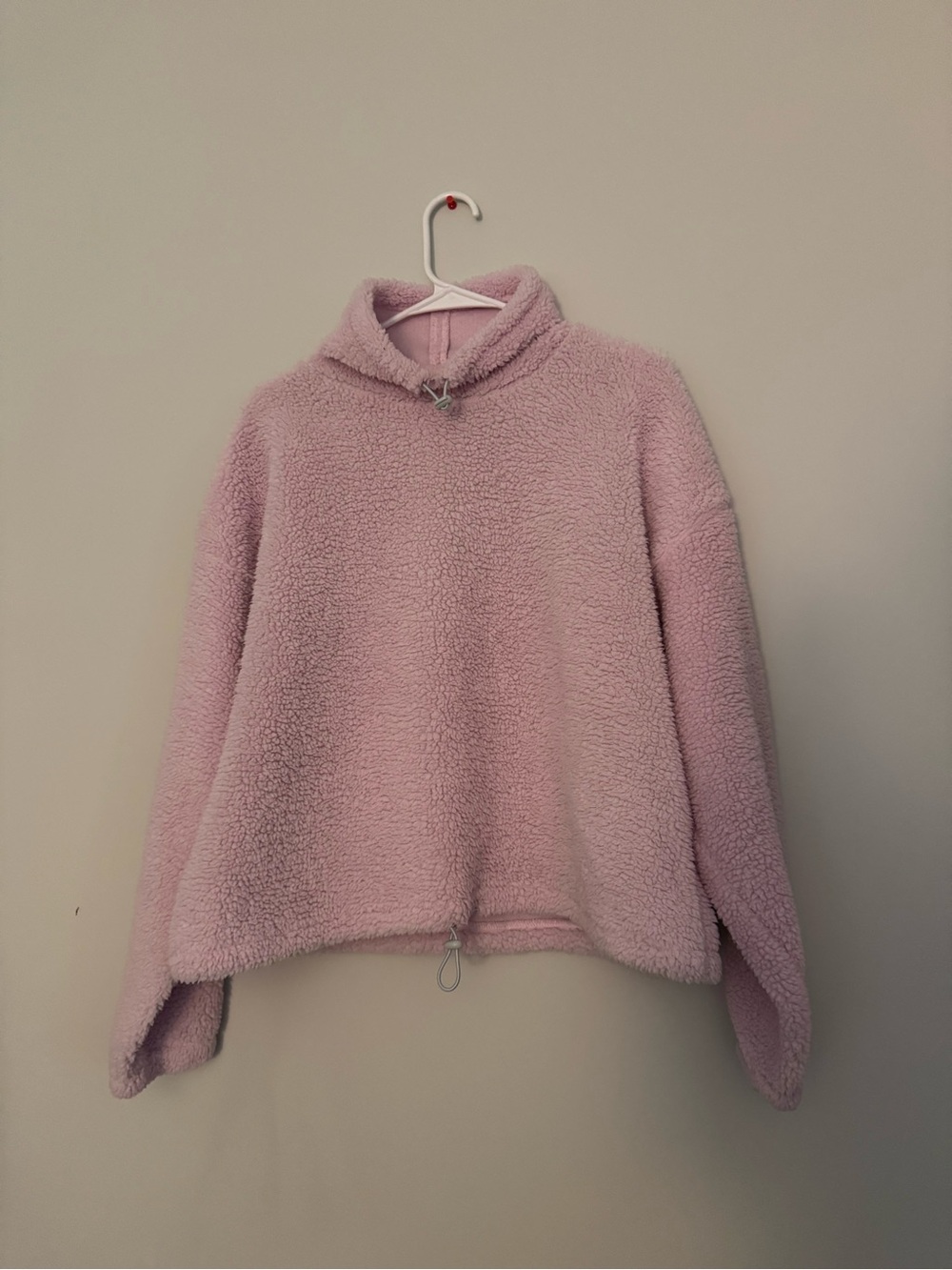 Kids Plush Fleece Pullover Jacket - Pink